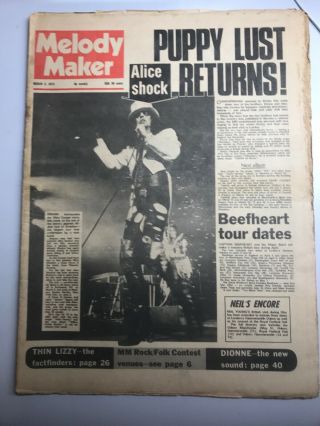 Vintage Melody Maker Newspaper: March 3,  1973 " Puppy Lust Returns "