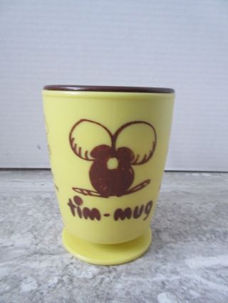 Old Vintage Tim Hortons Plastic Tim - Mug Travel Coffee Mug Whirley Industries