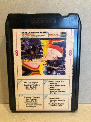 The Moody Blues: Days Of Future Passed Quad 8 Track Tape Stereo Vintage Ampex