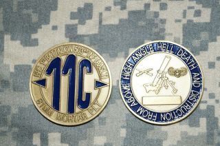 Challenge Coin Us Army Hhc 1st Bn 503rd Inf (aaslt) 2nd Inf Division Vintage