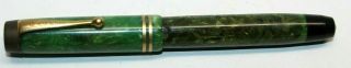 Vintage Parker Duofold Streamline Jade Green Fountain Pen