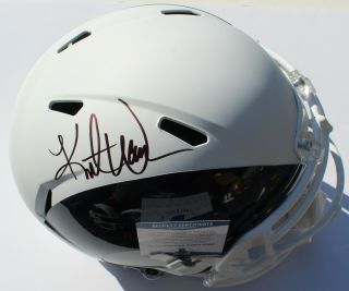 Kurt Warner Signed F/s Los Angeles Rams Amp Full Size Helmet W/beckett
