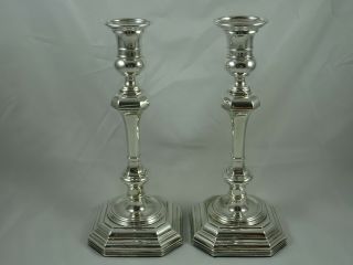 Large Pair,  Solid Silver Candlesticks,  1991
