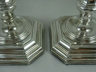 LARGE pair,  solid silver CANDLESTICKS,  1991 2