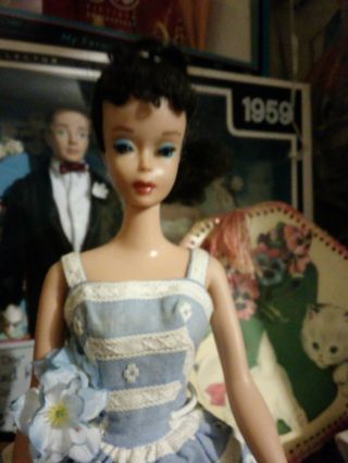 Vintage 4 Raven Ponytail Barbie Doll Reserved For Pollack _01
