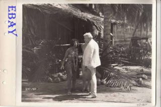 Aloma Of The South Seas Gilda Gray Confronts A Man Vintage Photo
