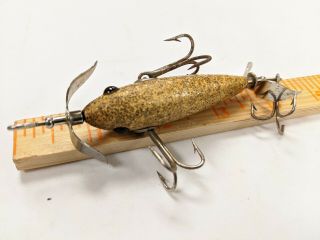 Vintage Heddon Saltwater Underwater Minnow Model 100 Bass Fishing Lure Antique 3