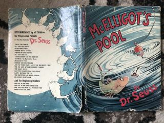1947 Dr Suess Book McElligot ' s Pool Vintage with dust cover 3