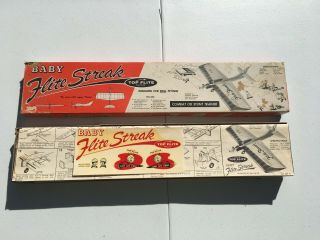 Vintage Baby Flite Streak Real Flying Airplane Kit For.  049 To.  099 Engines
