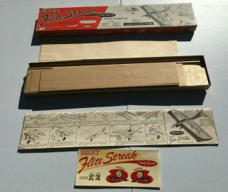 Vintage Baby Flite Streak Real Flying Airplane Kit for.  049 To.  099 Engines 3