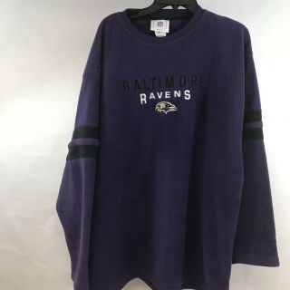 Men’s Baltimore Ravens Pullover Fleece Nfl Team Apparel Xl