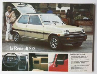 La Renault 5 1980 Dealer Brochure - French - Canada - St501001018