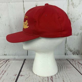 Vintage Sports Specialties Kansas City Chiefs Script Snapback Hat All Red 3