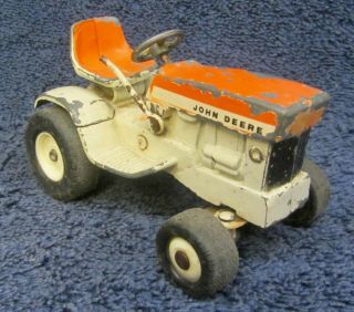 Vintage 1969 John Deere Patio Tractor 140 Lawn & Garden Ertl Toy N Sunset Orange