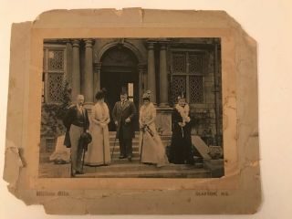 Vintage Photograph Of King Edward Vii,  Queen Alexandra And Arthur Balfour 8 X 6”