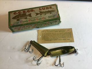 Vintage Rare Nra Box Ccbc Creek Chub Pikie Minnow Fishing Lure No 2818 & Insert