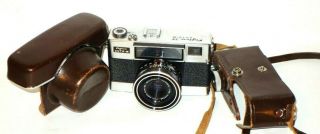 Vintage (1958) Fuji Fujica Auto - M 35mm Rangefinder Film Camera F2.  8 Lens - Japan