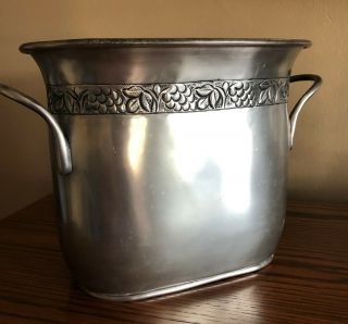 Pottery Barn Vintage Grapevine Divided Wine Or Champagne Ice Bucket Cooler
