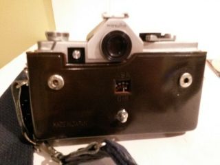 Minolta SR - 7 camera vintage w leather cover directions 35mm Rokkor lens 55mm 3