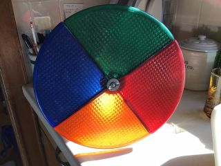 Vintage Rotating Electric 4 Color Wheel For Aluminum Christmas Tree