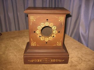 Rare Antique Ansonia Mantle Shelf Clock Case Only Gutta Percha Not Wood /metal