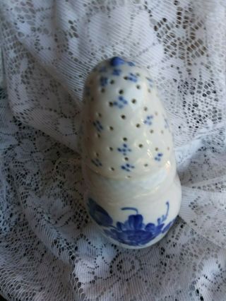 Ceramic vtg Copenhagen Blue Flower Sugar shaker Antique kitchen Dinner 8222 2
