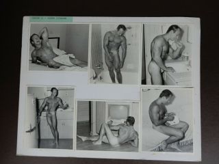 Unique Vintage Model Card Physique Photography Male Nude,  Gay Interest
