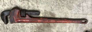 Vintage Rigid Tools Usa 24” Hd Pipe Wrench