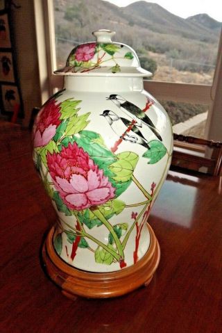 Antique Qing Dynasty Qianlong Chinese Hand Painted Porcelain Vase 17 " High 33 " C