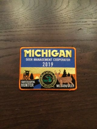 2019 Michigan Dnr Successful Deer Hunter Patch