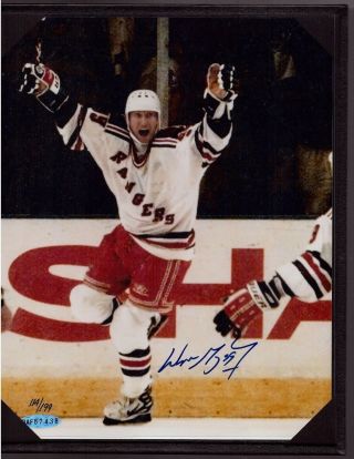 Wayne Gretzky Signed Upperdeck Uda Ny Rangers 8x10 Photo/199 Autograph & Box