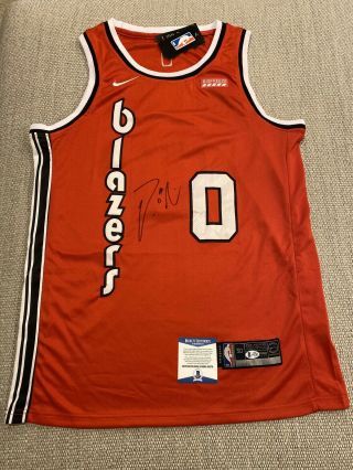 Beckett Damian Lillard Signed Autographed Portland Trail Blazers Jersey 0