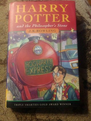 Early Printing U.  K.  Hardcover Harry Potter And The Philosopher 