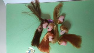 Vintage Topper Dawn/pippa Dolls " Look.  Someone Please Help " Heads For Reroot