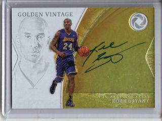 Kobe Bryant Auto /79 2018 - 19 Panini Opulence Golden Vintage On Card Autograph Sp