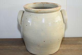 Large Handmade Antique French Confit Pot