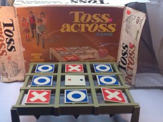 Vintage 1969 Ideal Toss Across Game.  Game And Box Only