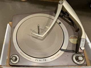 Vintage Zenith Stereo Microtouch Record Player,  Turntable,  Functioning