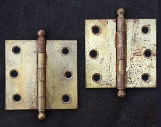 14 Pairs Available Antique Vintage 2.  5 " X2.  5 " Stanley Window Cabinet Door Hinges