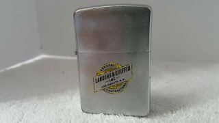 Vintage General Landers & Griffith Nh Advertising Cigarette Lighter Zippo