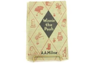 Vintage Winnie The Pooh Book By A.  A.  Milne 1926 Reprint 1950