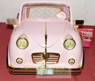 Battat Our Generation Retro Pink Conertible Cruiser Car for 18 