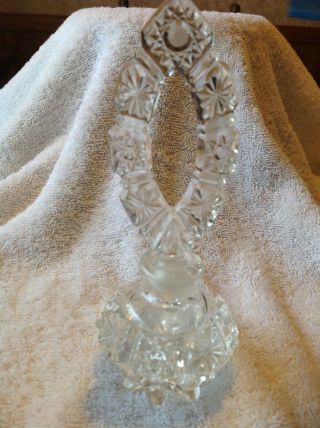 Vintage Crystal Cut Glass Perfum Bottle