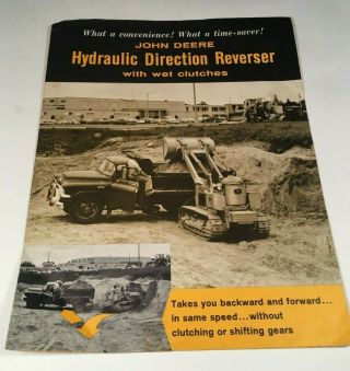 Vintage John Deere Hydraulic Direction Reverser W Wet Clutches Sales Brochure