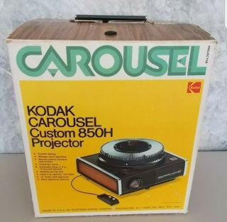 Vintage Kodak Carousel Custom 850h Slide Projector Tray Lens Lamp Bulb