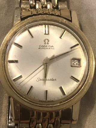 Vintage Men’s Omega Seamaster Automatic Gold Capped Watch Cal 562