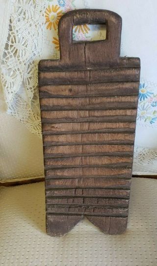 Antique Wooden Washboard Swedish Circa 1700 
