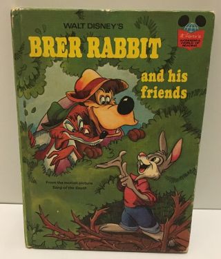 Brer Rabbit & His Friends Disney’s Wonderful Of Reading Book Vintage 1973