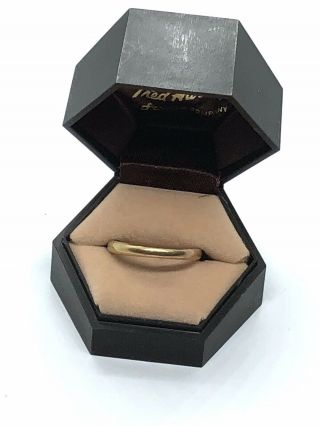 Magnificent Antique 18 Ct K Solid Gold Mens Wedding Ring Fully Hallmarked Sz V