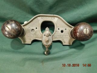 Vintage Stanley No 71 - 1/2 Hand Router Plane With Fence Collectible Antique Tool